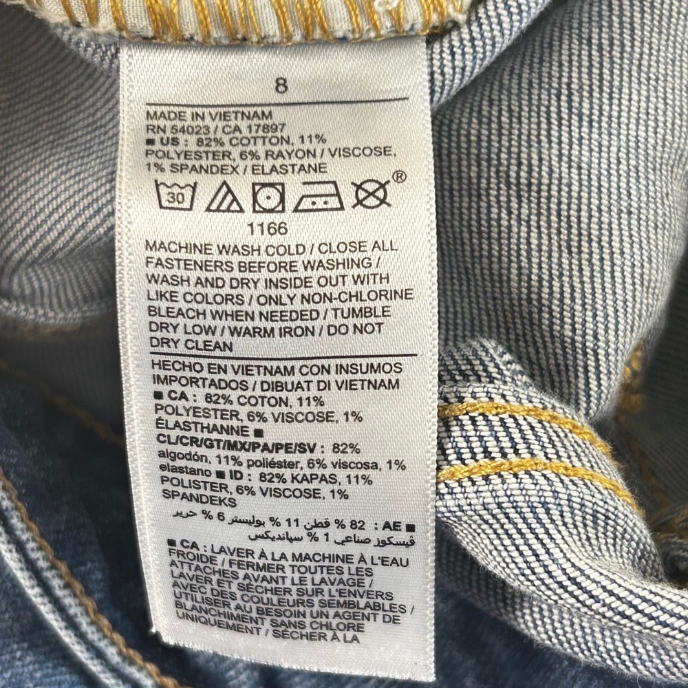 Old Navy Rockstar Super Skinny‎ Jeans Womens 8 Med Wash Distressed Ripped Denim - Picture 7 of 12